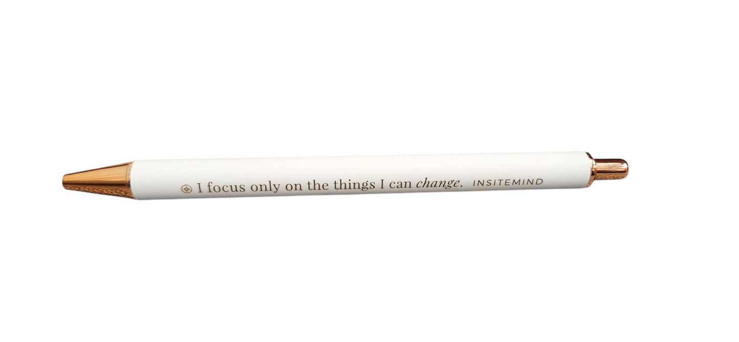 I Focus Only on The Things I Can Change Affirmation Pen